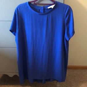 LOFT Blue Blouse, size L